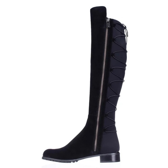 Michael Kors Skye Back Lace Up Over the Knee Boots - Picture 3 of 7